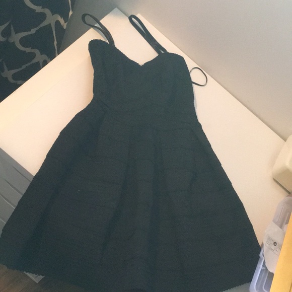 3/$20 Honey Punch Black Dress S - Picture 3 of 6